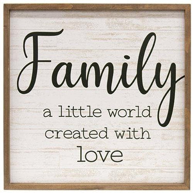 Family Framed Sign - The Fox Decor